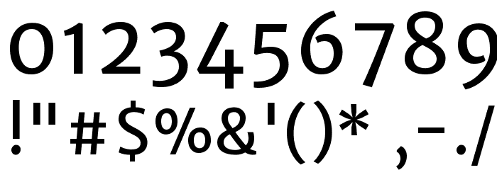 Merriweather Sans Regular Font OTHER CHARS
