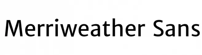 Merriweather Sans  免费字体下载