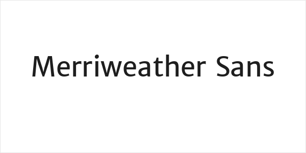 Merriweather Sans Logo