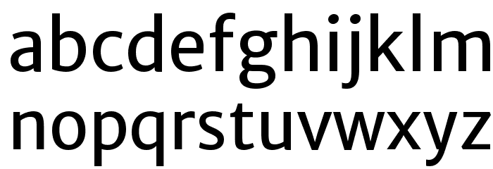Merriweather Sans Font LOWERCASE