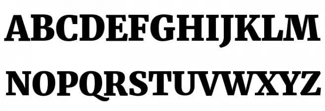 Merriweather UltraBold Шрифта ВЕРХНИЙ