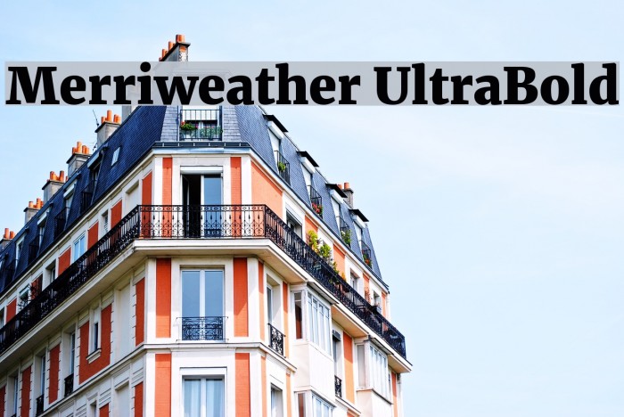 Merriweather UltraBold Шрифта examples