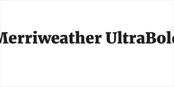Merriweather UltraBold Logo