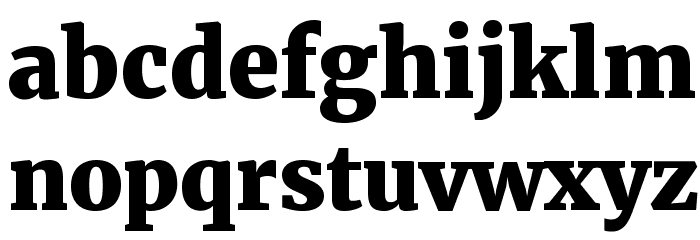 Merriweather UltraBold Шрифта строчной