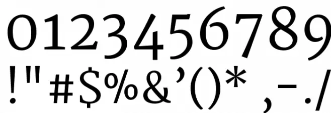 Merriweather Font OTHER CHARS