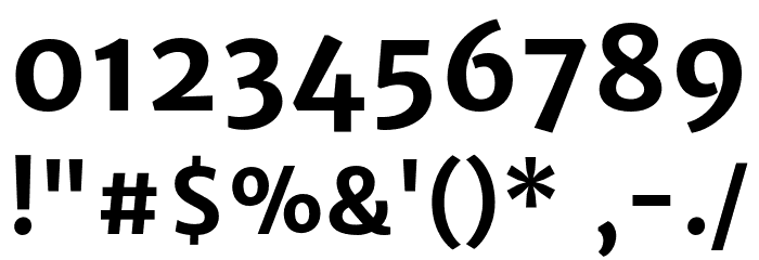 MerriweatherSans-Bold Font OTHER CHARS