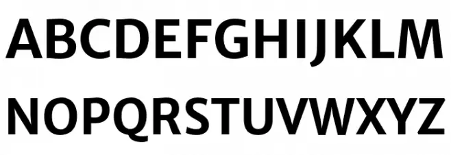 MerriweatherSans-Bold Schriftart Groß