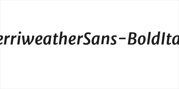 MerriweatherSans-BoldItalic Logo