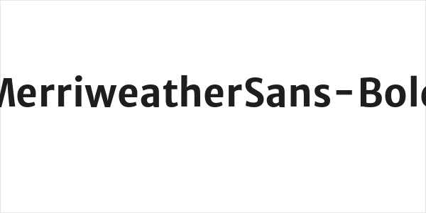 MerriweatherSans-Bold Logo
