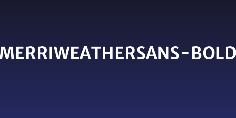 MerriweatherSans-Bold Social Header