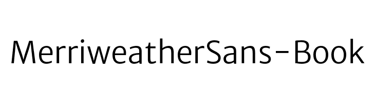 MerriweatherSans-Book  免费字体下载