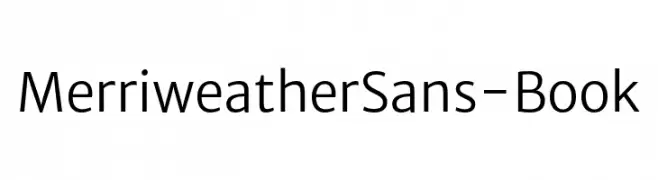 MerriweatherSans-Book  フリーフォントのダウンロード