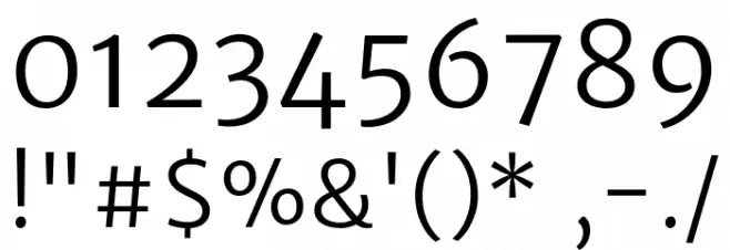 MerriweatherSans-Book Font OTHER CHARS