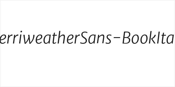 MerriweatherSans-BookItalic Logo