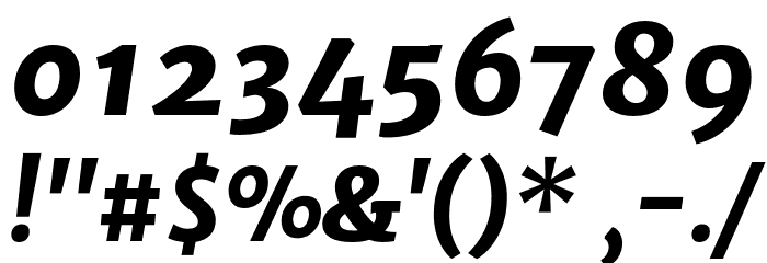 MerriweatherSans-ExtraBldItalic Font OTHER CHARS