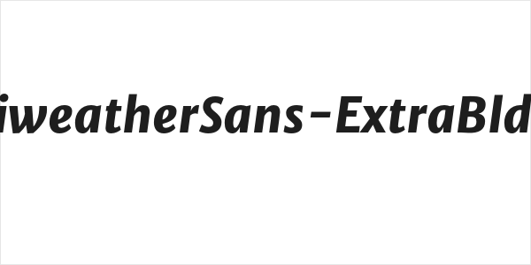 MerriweatherSans-ExtraBldItalic Logo
