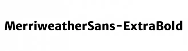 MerriweatherSans-ExtraBold  لخطوط تنزيل