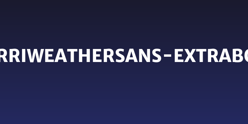 MerriweatherSans-ExtraBold Social Header