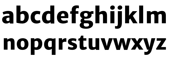 MerriweatherSans-ExtraBold 字体 小写