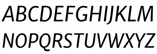 MerriweatherSans-Italic Polices MAJUSCULES