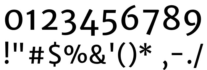 MerriweatherSans-Regular Font OTHER CHARS