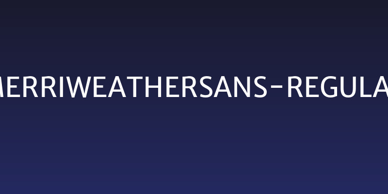 MerriweatherSans-Regular Social Header