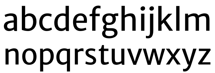 MerriweatherSans-Regular Font LOWERCASE