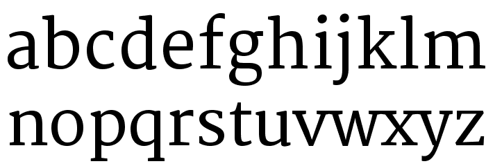 Merriweather Font LOWERCASE