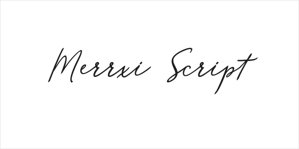 Merrxi Script Logo