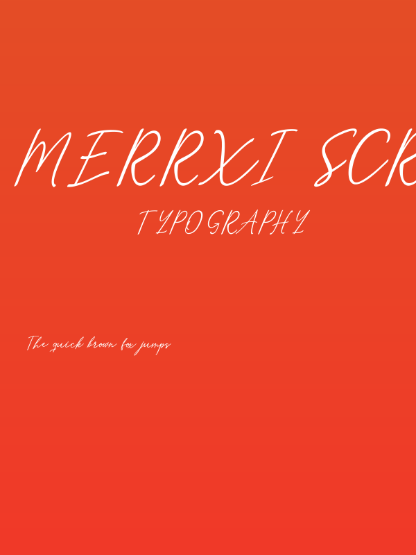 Merrxi Script Poster