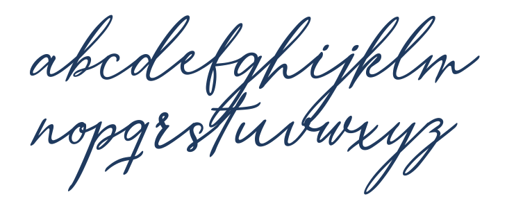 Merrxi Script Lowercase