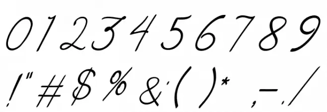 MerrxiScript Font OTHER CHARS