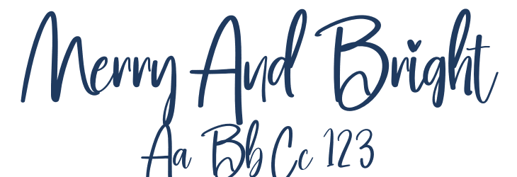 Merry And Bright Font Preview