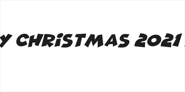 Merry Christmas 2021 Italic Logo