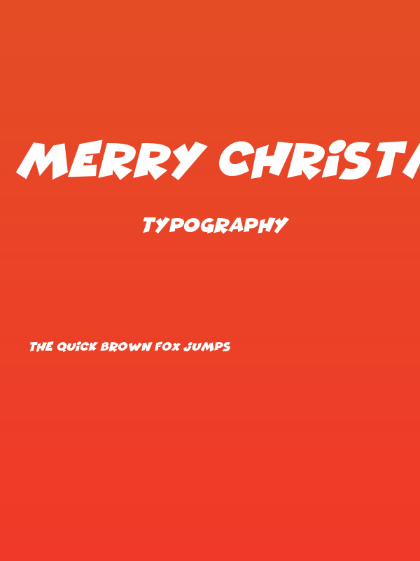 Merry Christmas 2021 Italic Poster
