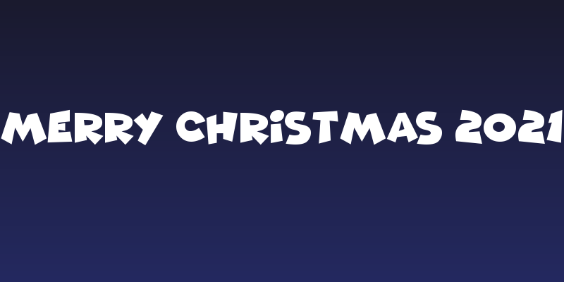 Merry Christmas 2021 Social Header