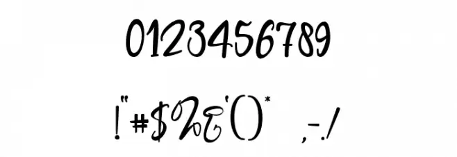 Merry Christmas Baby Font OTHER CHARS