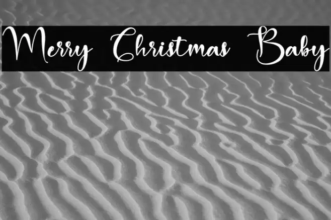 Merry Christmas Baby Font examples