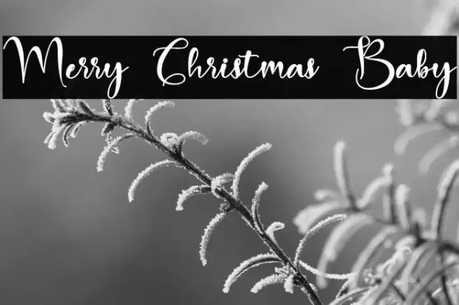 Merry Christmas Baby Font examples