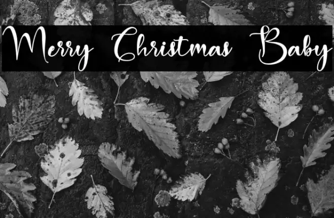 Merry Christmas Baby Font examples