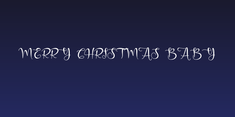 Merry Christmas Baby Social Header