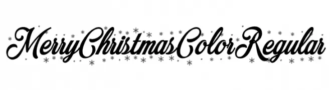 Merry Christmas Color Regular フリーフォントのダウンロード