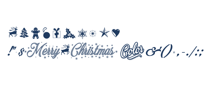 Merry Christmas Color Regular Other Characters