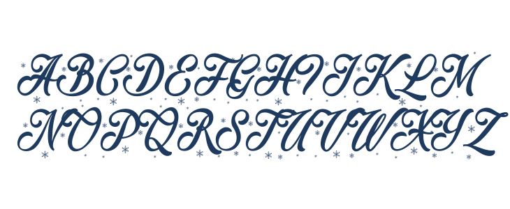 Merry Christmas Color Regular Uppercase