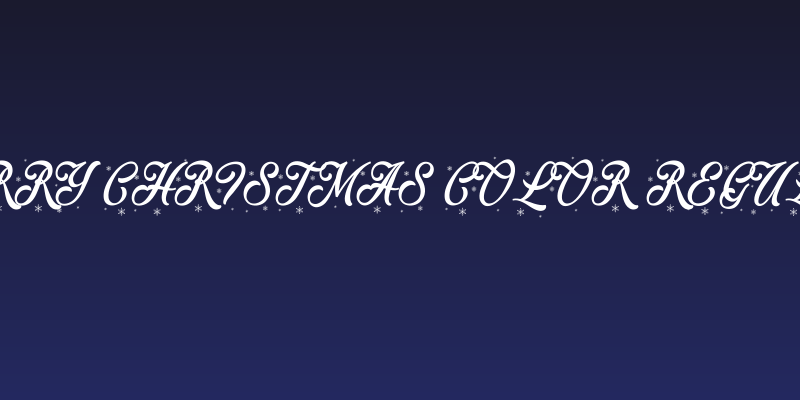 Merry Christmas Color Regular Social Header