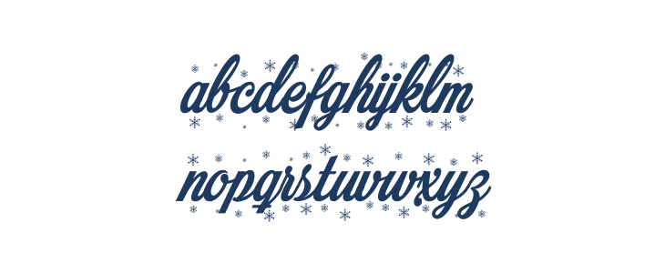 Merry Christmas Color Regular Lowercase
