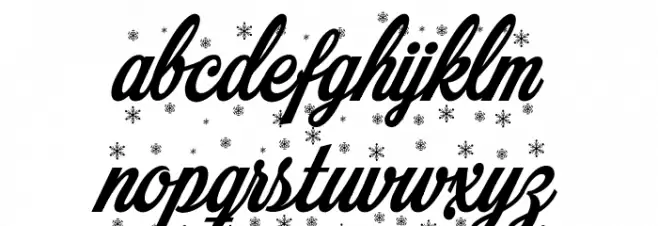 Merry Christmas Color Regular Font LOWERCASE