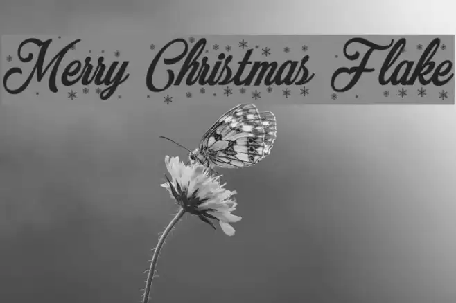 Merry Christmas Flake Example 1