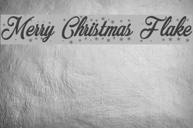 Merry Christmas Flake Example 3