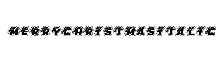 Merry Christmas Italic  font caratteri gratis